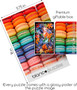 Rainbow Macarons 300 Piece Jigsaw Puzzle by Blanc