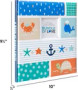 The World is your Oyster MB3-25576 Coastal Baby Milestones Memory Book 9 x 9.4 L"