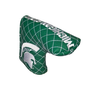 Michigan State Spartans NCAA Quilted Solid Tour Blade Putter Golf Club Head Cover Embroidered Logo