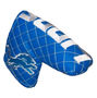 Detroit Lions NFL Quilted Solid Tour Blade Putter Golf Club Head Cover Embroidered Logo