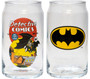 Vintage Comic Batman 22304 Logo Beer Can Pint Glass Cup 16 oz Set of 2