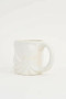 White Octopus D7814 Tentacle Handle Sculpted Coffee Mug Tea Cup Ceramic
