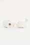 Whale Tail  D2325 3 Section Serving Tray Bamboo 10.8 x 9.8"
