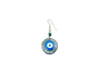 Evil Eye Shaped Protection Earrings Acrylic 1.5" H