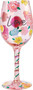 Love Artisan Painted Wine Glass 15 oz Gift Boxed  Lolita