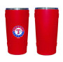 Texas Rangers MLB 2414 Baseball Grip Wrap Stainless Steel Tumbler 20 oz