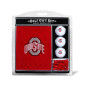 Ohio State Buckeyes NCAA Regulation Size Golf Balls Tees Embroidered Towel Set