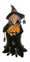 Grizzellda 18474 Witch Tealight Candle Holder Blue Sky Ceramic