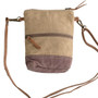 Tabby 54896 Cat with Milk Bottle Crossbody Purse Bag  5.5 x 8.5 " USA Recycled Canvas