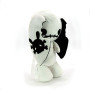Naughty Bunny CH83377 3D Plush Mini Backpack 19" H White Glow in the Dark