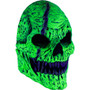 Neon Skull Fangs 25641 Green Strap Mask Costume Latex Mask Cosplay Adult One Size