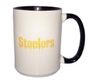 Pittsburgh Steelers NFL Football Helmet Graffiti Drip Coffee Tea Cup Mug Ceramic 15 oz