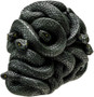 Slithering Snakes Wrapped Skull 6.25" L Resin Figurine