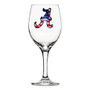 Alabama Crimson Tide NCAA Flag Logo Stemmed Wine Glass 12.75 oz