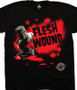 Flesh Wound 310015 Knight Monty Python Unisex Adult T-Shirt Black by Liquid Blue 100% Cotton
