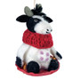Sledding Cow 471294 Bessie Wild Woolies Felted Sheep Wool Ornament 5.5" L