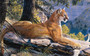 Dominion Cougar Moutain Lion 44598-13 by Al Agnew 750 Piece Jigsaw Puzzle Sure Lox Wildlife