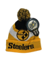 Pittsburgh Steelers NFL ColorBlock LED Beanie Hat  One Size Fit Most