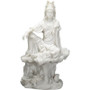 Kuan Yin Y8044 Water and Moon Lalitasana Pose Figurine Resin 7" H