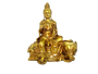 Kuan Yin 41754E Riding Elephant Spirit Animal Figurine Resin 9" H Gold