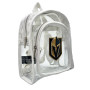 Las Vegas Golden Knights NHL Clear 7.5" H Mini Backpack Stadium Purse Bag White
