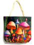 Garden of Mushroom 3446 Shopping Tote Bag 17 x 15 inches Rope Handles