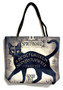 Black Cat Spirit Board 3447 Shopping Tote Bag 17 x 15 inches Rope Handles