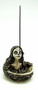 Catrina Sugar Skull 3468 Day of the Dead Cold Cast Resin Stick Cone Incense Burner 11.5" H