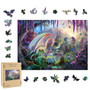 Dragon Alley 3512 Shaped 200 Pieces Wooden Jigsaw Puzzle 12.6 x 9"