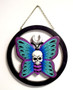 Death Moth 3380 Skull Butterfly  Wall Hanging 8" D Cold Cast Resin