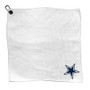 Dallas Cowboys NFL 15 X 15" Microfiber Waffle Golf Towel w/ Carabiner Clip White
