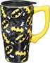 Batman All Over Logo 12752 Ceramic Coffee Tea Travel Mug Cup 18 oz 6" H Black