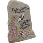 Bee 15121 Life is a Flower Faux Stone Indoor Outdoor 8" H Resin Garden Statuary