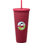 Snoopy Woodstock 22008 Joe Cool Studded Tumber Travel Lidded Cup 32 oz 6" H Red
