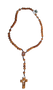 Corpus Cutout St.  Benedict Cross Medal Olive Wood Rosary Italy