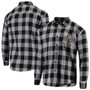 Las Vegas Golden Knights NHL Large Checkered Gray Flannel Long Sleeve Shirt FOCO