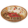 Rustic Log Cabin 37205 Ceramic Serving Pasta Bowl 13" D Susan Winget Pine Forest
