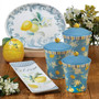 Citron 23125 Ceramic Lemon Square Serving Platter 12 x 12"