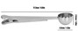 Strong as Expresso D4428 Coffee Protein Scoop & Clip Stainless Steel 6.75" L