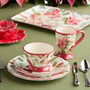 Winter Blooms 21645 Oval Chip & Dip Tray 15 x 6 Bowl 4.75 x 2" Melamine