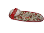 Winter Blooms 21645 Oval Chip & Dip Tray 15 x 6 Bowl 4.75 x 2" Melamine