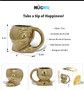 Gold Alien 4508 3D Novelty Coffee Tea Cup Mug Ceramic 17 oz