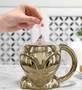Gold Alien 4508 3D Novelty Coffee Tea Cup Mug Ceramic 17 oz