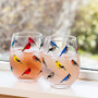 Red Cardinal 15 oz Stemless Wine Glass Clear by Abbott