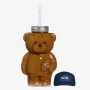 Seattle Seahawks NFL 3D Shaped Bear Tumbler 20 oz Glass 7.5" H