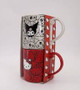 HELLO KITTY & KUROMI REPEAT WRAP 21OZ MUG SET OF 2 Blue Sky Sanrio