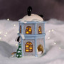 Pochacco Post Office Candle House, 5.5" x 4.825" x 7", Snowy Mail-Time Charm