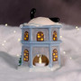 Pochacco Post Office Candle House, 5.5" x 4.825" x 7", Snowy Mail-Time Charm