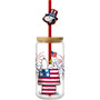 Snoopy Americana Glass W/CHARM