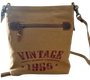 Highland Cow Crossbody Bag Purse 9 x 8.5" Recycled Canvas